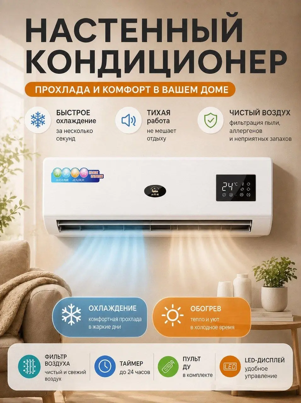 Wall AirCooler — настенный кондиционер-обогреватель